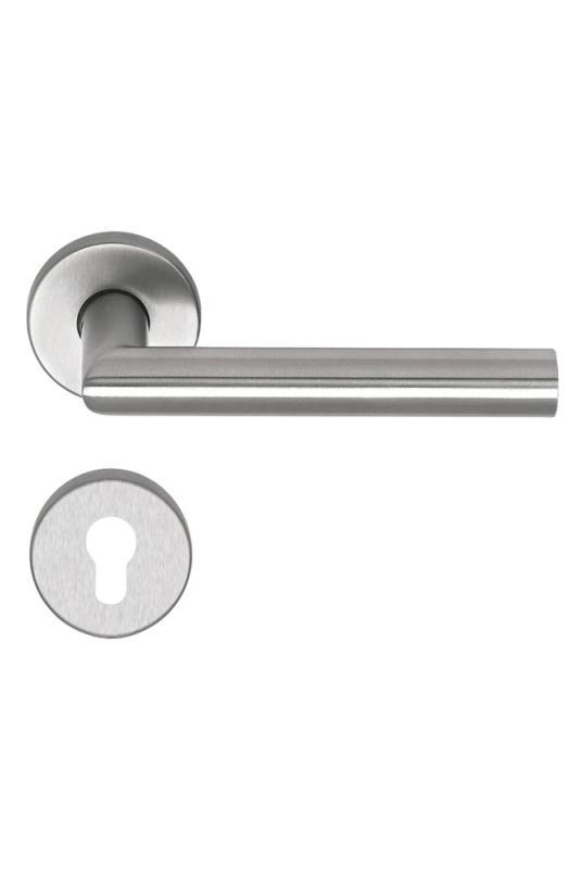 Kilincs inox sarkos Thema-Comfort cly körrozettás