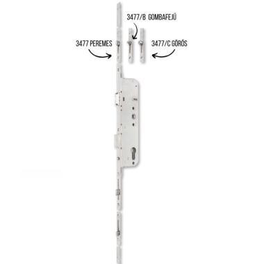 3477/B többpontos zár gombafejű 45/90/16/8