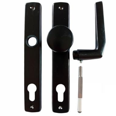 Ajtócím gomb-kilincs 90 cly fekete