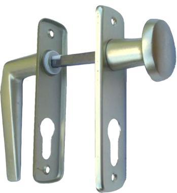 Ajtócím gomb-kilincs 55 cly polir