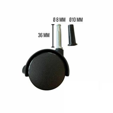 Fotelgörgő hüvelyes 50/ 8 fékes 4db/csom.!