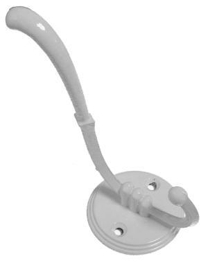 Fogas F/14 kerek kalaptartós fehér