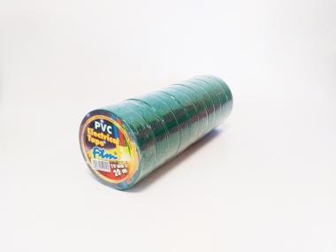 Szigetelőszalag 19mmX20m zöld 10db/csom.!