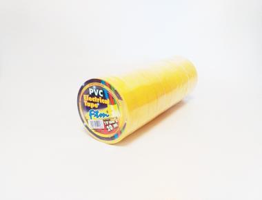 Szigetelőszalag 19mmX20m sárga 10db/csom.!