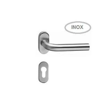 Kilincs Inox ives Léna cly ovál rozettás