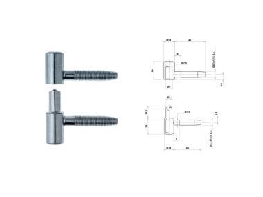Becsavarós ajtópánt Otlav 055/14 horg. 10db/cs!
