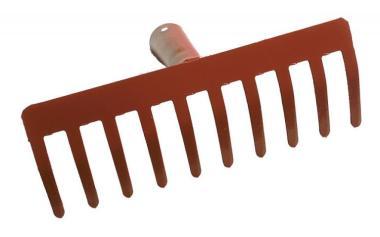 Gereblye lemez 10 fogú fej