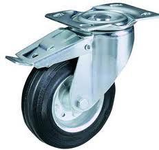 Kerék gumis  50 mm forgó-fékes