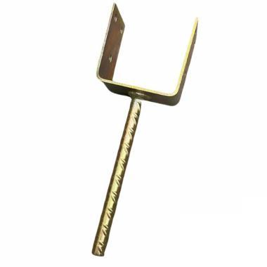 Oszloptartó betonozható Lv: 4mm 100x100X75