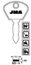 Kulcs nyers Jma BH-4