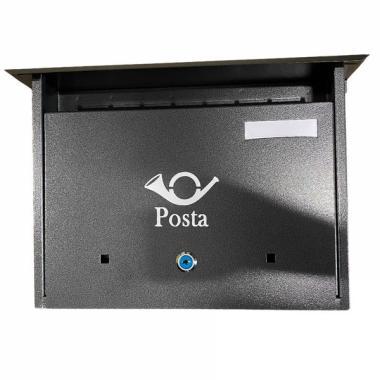 Postaláda Fekvő antik szürke 350x270x70