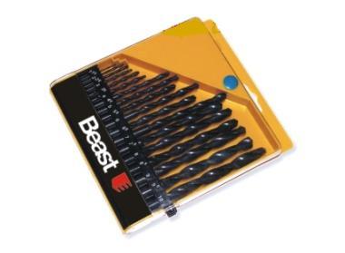 Fémcsigafúró készlet HSS Beast 19r. 1-10mm