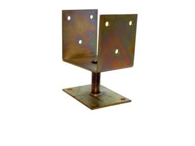 Oszloptartó talpas,állitható Lv: 4mm 150x100x75