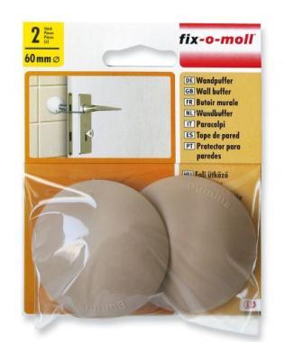 Ajtóütköző öntapadós fali 60mm beige 2db/csom.!