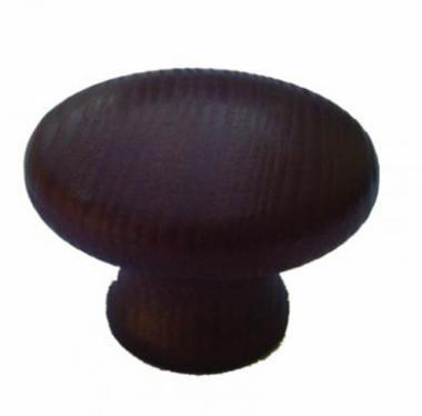 Bútorgomb fa 35mm K/27 fekete 50db/cs.!
