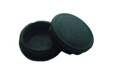 Csővégdugó fekete 70mm