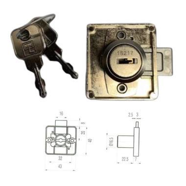 Bútorzár Lehmann 391 cly (régi Huwill 20mm)