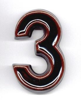 Házszám kerámia 120mm 3