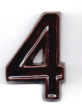 Házszám kerámia 120mm 4