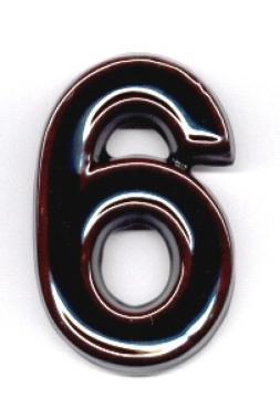 Házszám kerámia 120mm 6-9