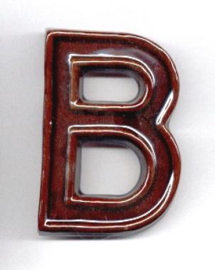 Házszám/betű kerámia 120mm B