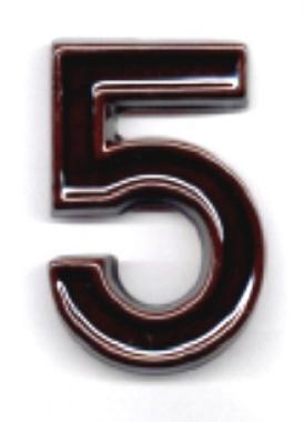 Házszám kerámia 120mm 5