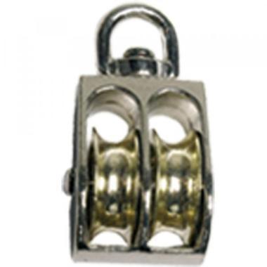 Kötélcsiga horg. dupla 25x6mm