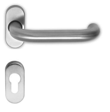 Kilincs inox U Rondo Pro cly ovál rozettás