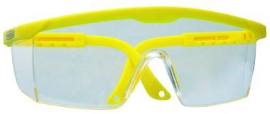 Védőszeműveg álliható szárral fehér CE