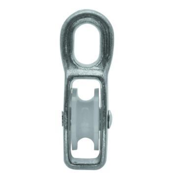 Kötélcsiga horg. szimpla 15x5mm