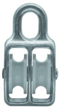 Kötélcsiga horg. dupla 15x5mm