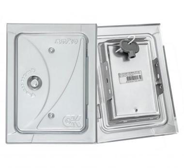 Kéményajtó merevitett horg. 120x180mm