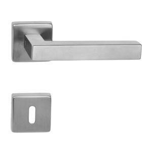 Kilincs Cubic inox négyzetrozettás kly