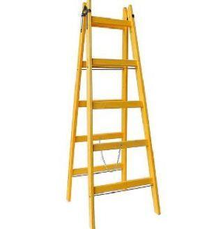 Létra fa erősitett 4 fokos