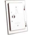 Kéményajtó merevitett fehér 120x180mm