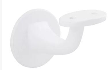 Korlátrögzitő egyenes talppal fehér