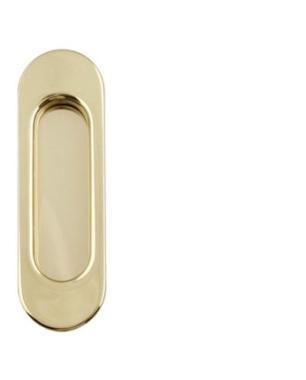 Tolóajtókagyló ovális réz