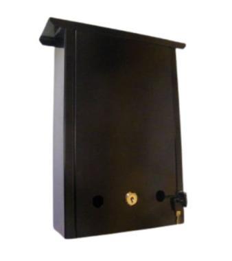 Postaláda Róma 320x210 zárható fekete