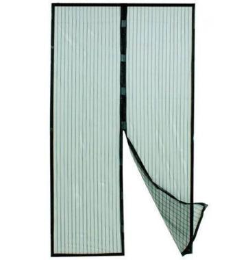 Szúnyogháló ajtóra fekete,mágneses 100x210