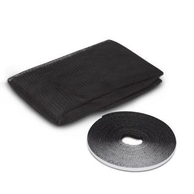 Szunyogháló tépőzáras fekete 150x150