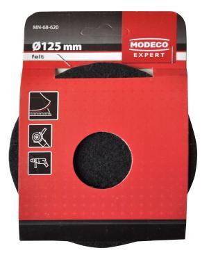 Polírtárcsa tépőzáras filc 125mm