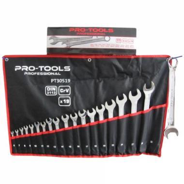 Csillag-villáskulcs klt. Pro-Tools CrVa 19r. 6-32