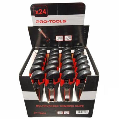 Tapétavágó kés Pro-Tools klt. 18mm gumis csav. 24r