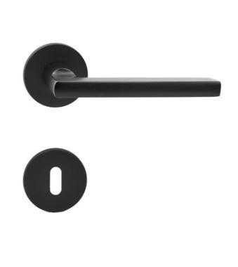 Kilincs Daniela Basic matt-fekete kly körrozettás