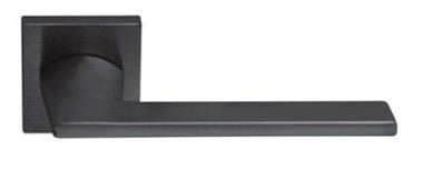 Kilincs Díva matt-fekete kly négyzetrozettás