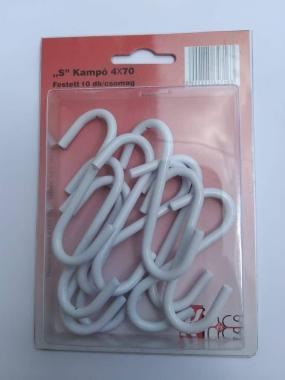 S kampó  70mm magyar festett bliszteres 10db/csom.