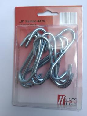 S kampó  70mm magyar bliszteres 10db/csom.!