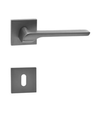 Kilincs Sydney Basic antracit kly négyzetrozettás