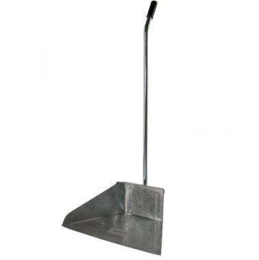 Szemeteslapát utcai fém nyéllel horg.