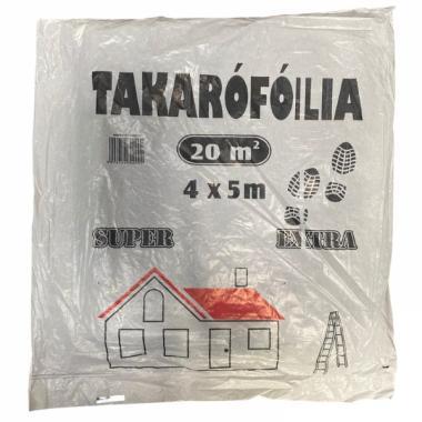 Takaró fólia 35mikr. létrázható 20m2  4m*5m 5db/cs